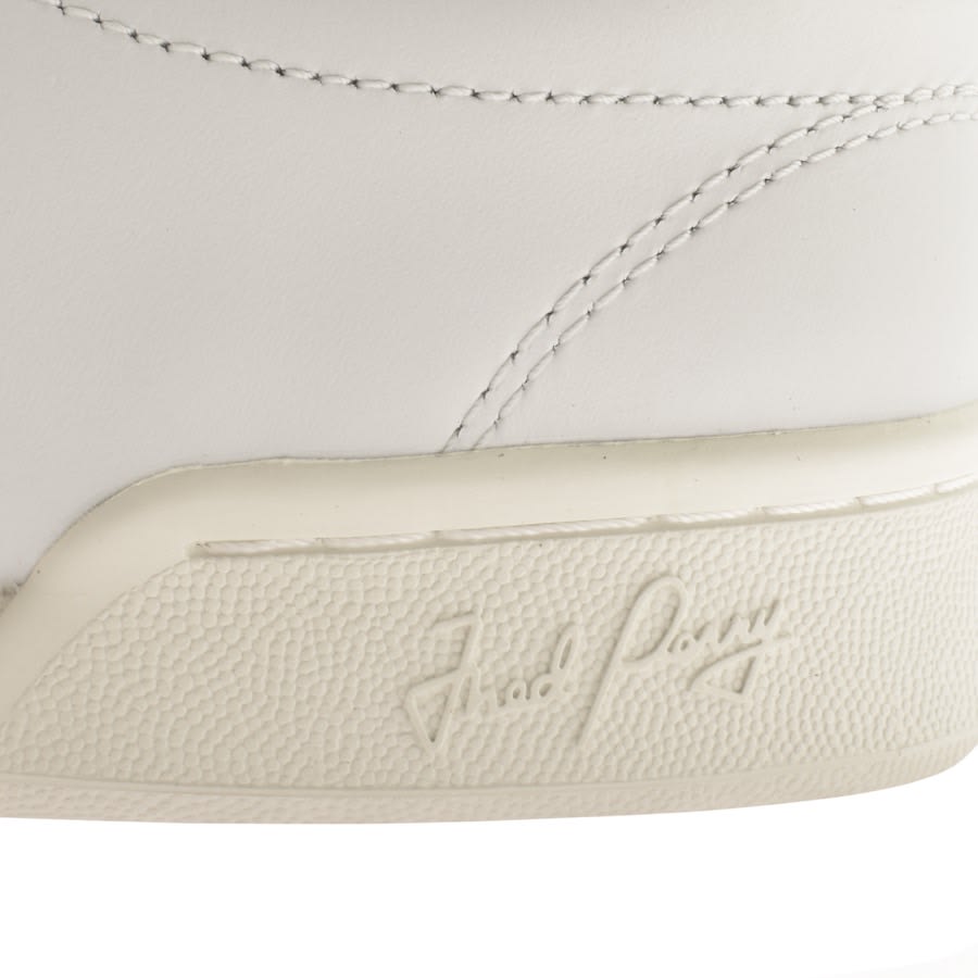 Fred perry mens white leather trainers sales